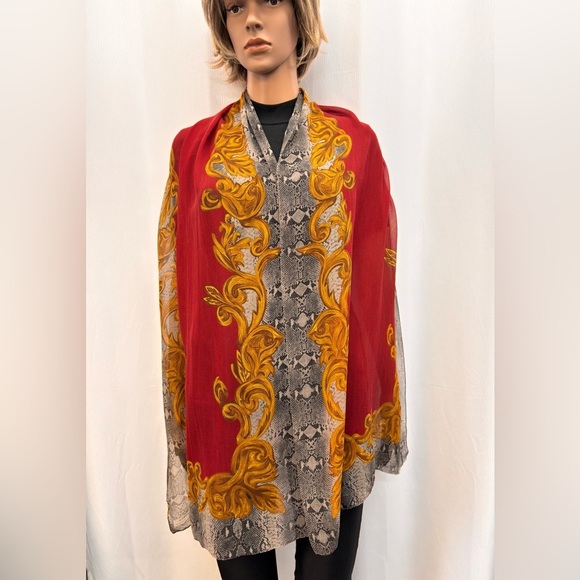 Ralph Lauren vintage baroque silk wrap - Picture 4 of 17